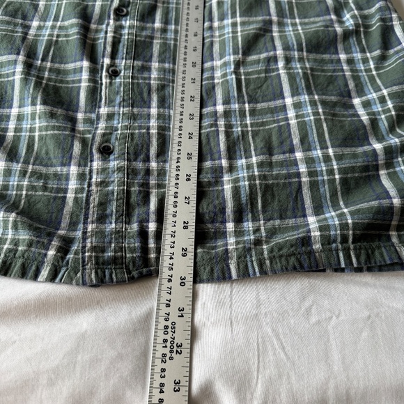 Big Dogs Men's Plaid Vintage Button Up Short Sleeve Cotton Shirt Green Size 3X‎ - Picture 12 of 14